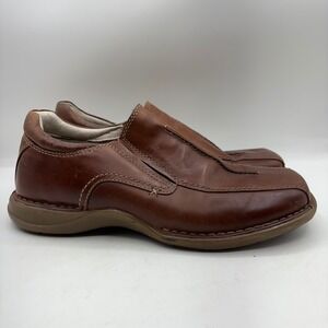 GBX Henley Mens Brown Leather Slip On Loafer Driving Moc Shoes Size 10M